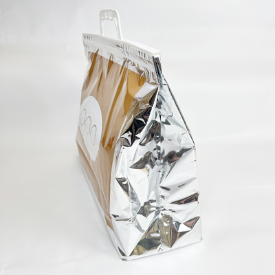 Túi làm mát bằng nhựa cách nhiệt có thể gập lại để giao đồ ăn trưa