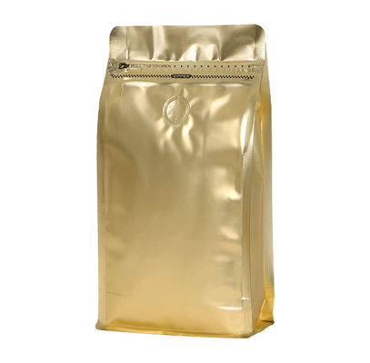 Túi nhôm có thể tái sử dụng Đáy phẳng để in offset hạt cà phê