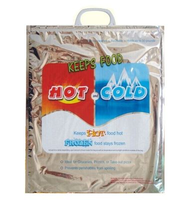 Túi làm mát nhiệt cách nhiệt Freezable, Túi đựng đồ ăn trưa PET / VMPET