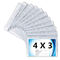 35C / Lớp 4 X 3 Trong Tay áo Vinyl Thẻ ID, Bảo vệ Thẻ Tiêm chủng PVC