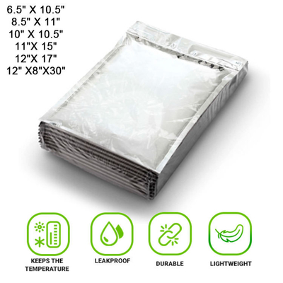 Vàng cách điện bao bì vận chuyển kim loại cách điện túi nhựa tự niêm phong khóa cách điện túi nhiệt